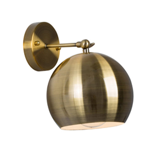 elevenpast Wall light Roundo Metal Wall Light Antique Brass W464AB 6007328372776