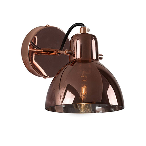 elevenpast Wall light Siena Metal and Glass Wall Light Copper W570C 6007328387565