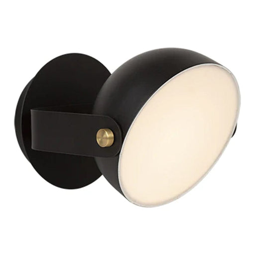 elevenpast Black Pickman Round Wall Light W607B