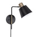 elevenpast Wall Light Fixtures Burton Bedside Wall Light Metal Black and Brass WB374 BRASS BK 6007226081565