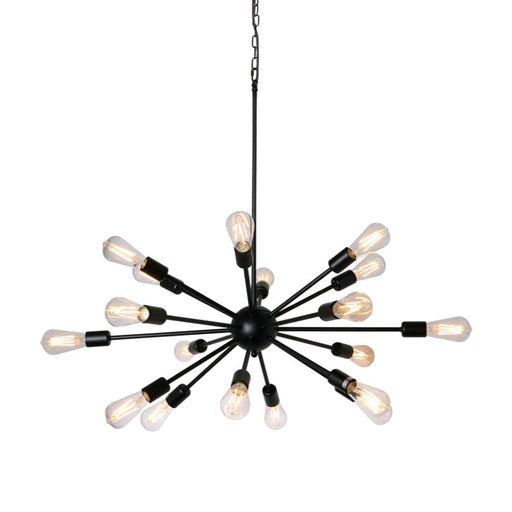 elevenpast Black Supernova Metal Pendant Light Medium Gold | Black WE-KLCH-302/BL