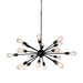 elevenpast Black Supernova Metal Pendant Light Medium Gold | Black WE-KLCH-302/BL