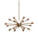 elevenpast Gold Supernova Metal Pendant Light Medium Gold | Black WE-KLCH-302/GD