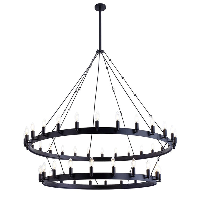 elevenpast Pendant Round Ranch Pendant - Two Tier | Iron WE-KLCH-397/54