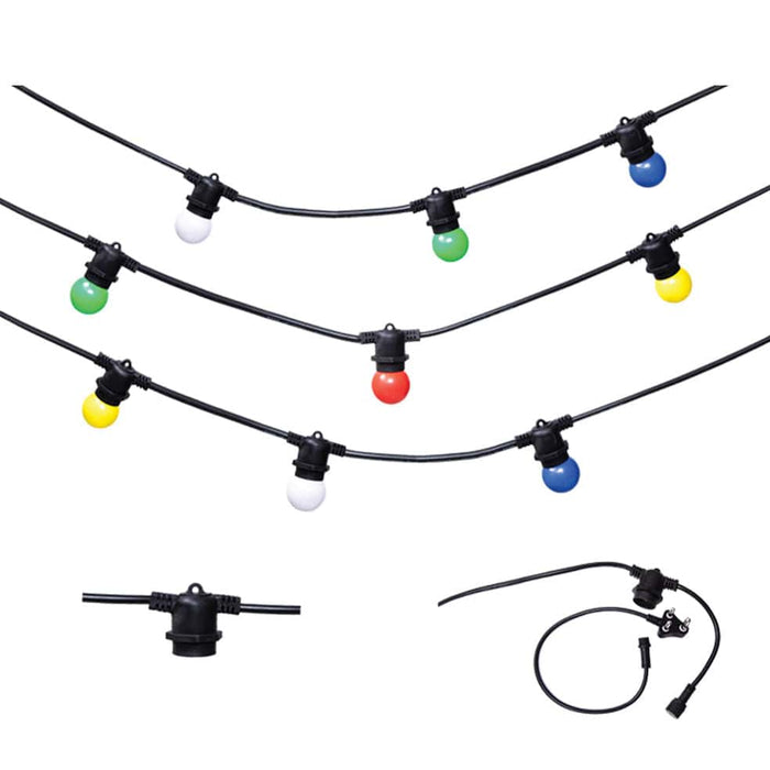 elevenpast Outdoor Light Carrie Aluminium Outdoor String Light Multicolour WSC012 MULTICOLOUR 6007226086331