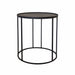 elevenpast Side Table Orbit Metal Round Side Table Black WTAB19