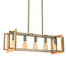 elevenpast Chandeliers Sally Wood and Metal Chandelier Light Natural YG30006-5P-CH