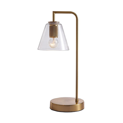 elevenpast Table Lamp Brass Sakura Metal and Glass Table Lamp Brass | Black ZCL102