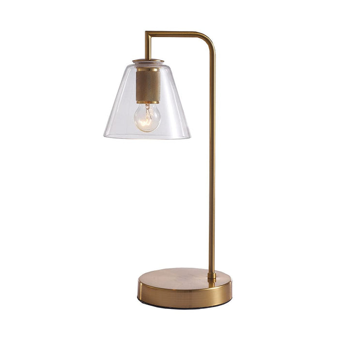 elevenpast Table Lamp Brass Sakura Metal and Glass Table Lamp Brass | Black ZCL102