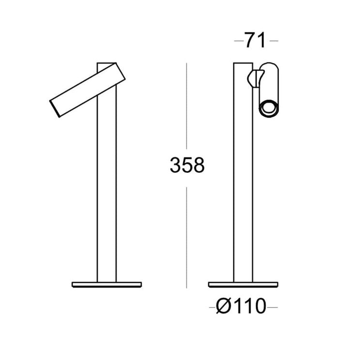 elevenpast table lamp Zoom Rechargeable Table Lamp | Black, White or Sand