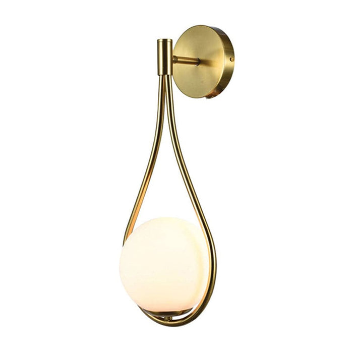 elevenpast Wall Light Obito Metal and Glass Wall Light Brass ZVL255 340425578006