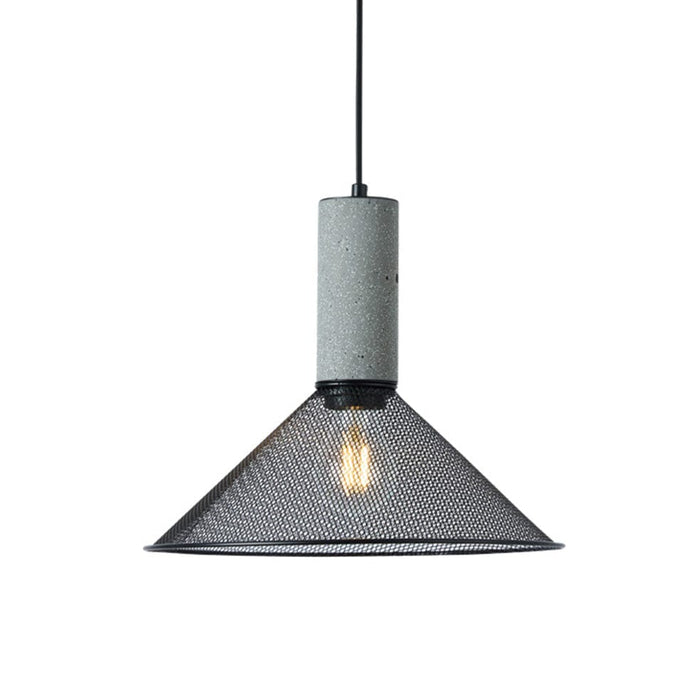 elevenpast Pendant Cement Jenkins Metal Pendant Light Black | Cement ZVL421