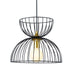 elevenpast Pendant Gold & Black Boltman Metal Pendant Light Gold | Black ZVL426