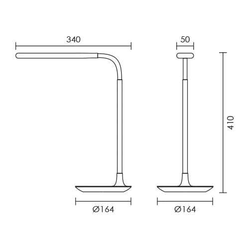 elevenpast table lamp Flex Rotation Desk Lamp - Black or White