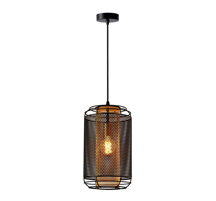 elevenpast Pendant Boston Black and Gold Mesh Pendant Light G-KLCH-8103 633710851541