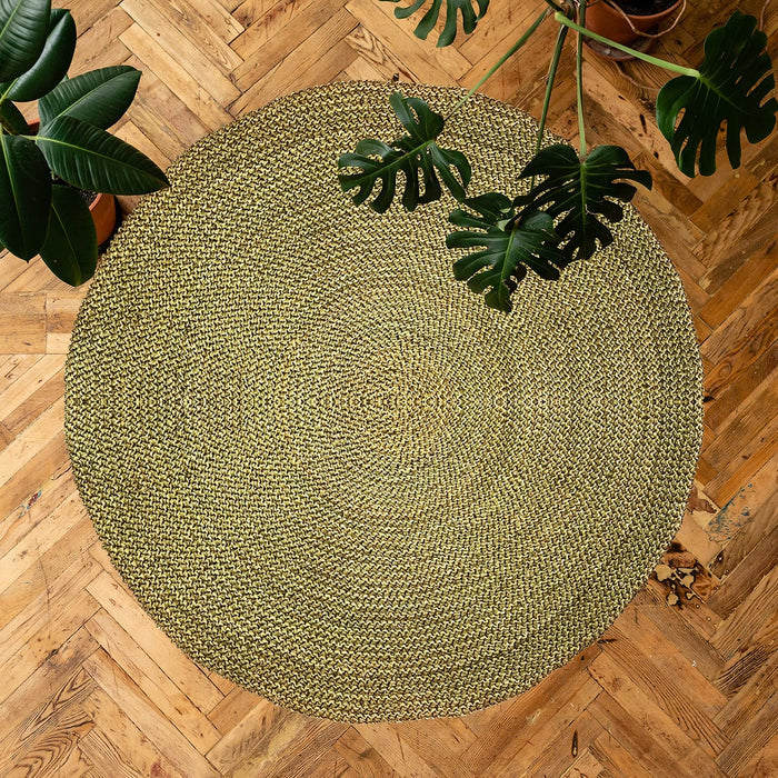 elevenpast Lutindzi Grass Crochet Rug Round 200cm JHLUKCROROU2